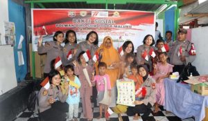 Polwan Biro SDM Polda Maluku kunjungi Rumah Singgah Sahabat Melindungi