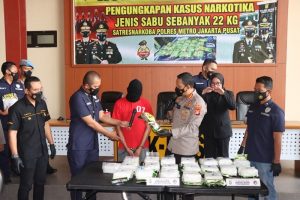 Polres Jakpus Gagalkan Pengedaran 22 Kg Sabu dengan Sandi Burung Terbang