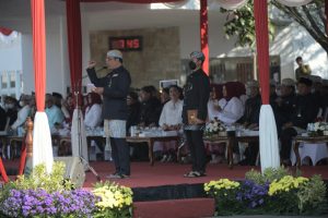 Gelar tumpeng 77 sebagai wujud syukur prestasi yang diraih Jawa Barat