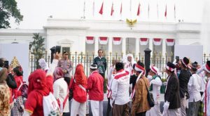 Di Acara Kirab Merah Putih, Kapolri Gelorakan Semangat Persatuan-Kesatuan Bangsa