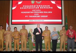 Penandatanganan MoU antara Pemprov Maluku dengan Tasageoby Group