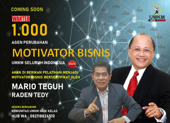 Dorong UMKM Naik Kelas, Komunitas UNK Gulirkan Progam 1000 Motivator Bisnis
