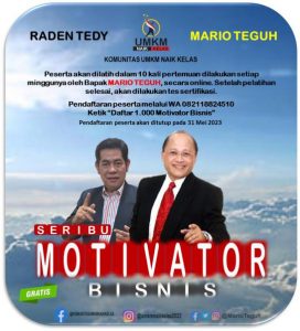 Pendaftaran 1000 Motivator Bisnis Diperpanjang Hingga 30 Juni 2023