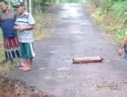 Jalan Kabupaten Kampung Banjar Sakti Longsor, Akses Jalan Warga Terputus