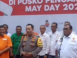 Hadiri Peringatan May Day di GBK, Kapolri: Kontribusi Buruh Dorong Peningkatan Pertumbuhan Ekonomi