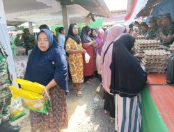 Sambut Idul Fitri Kodim 0116/Nagan Raya Gelar Bazar Murah