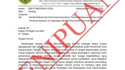 Bikin Heboh, Surat “Mutasi ASN” Mengatasnamakan BKPSDM Subulussalam Ternyata Palsu