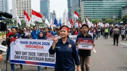 Peringati Hari Buruh 2026, Massa Mulai Padati Patung Kuda