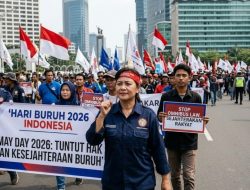 Peringati Hari Buruh 2026, Massa Mulai Padati Patung Kuda