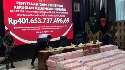 Kejaksaan Agung Sita Uang Korupsi Ekspor Nikel PT CNI Kolaka Senilai Rp401,65 Miliar